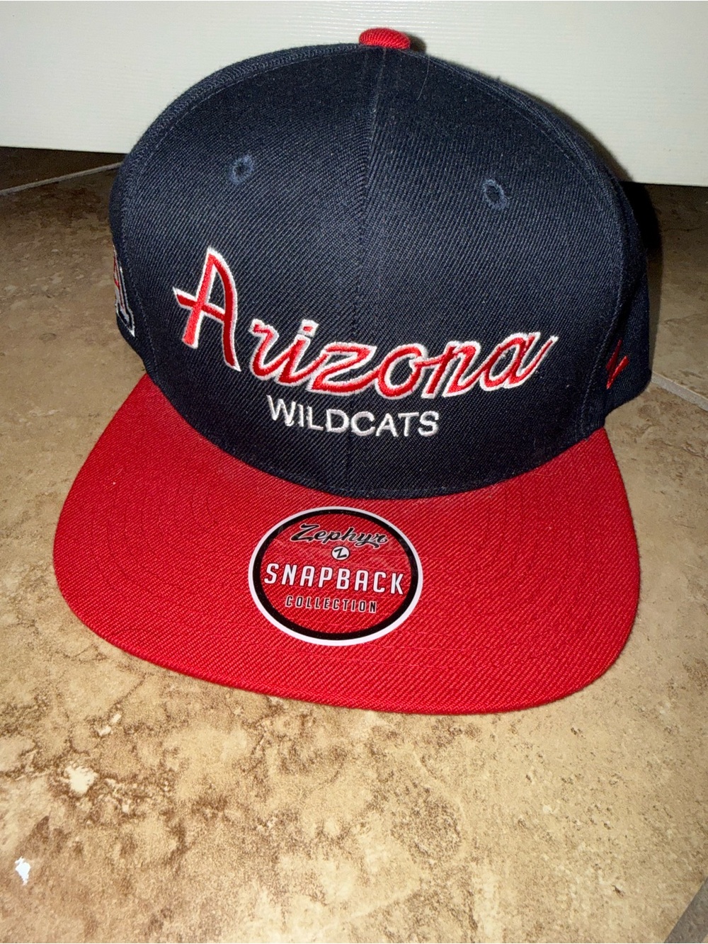Zephyr Navy and Red Arizona Wildcats Snapback Hat